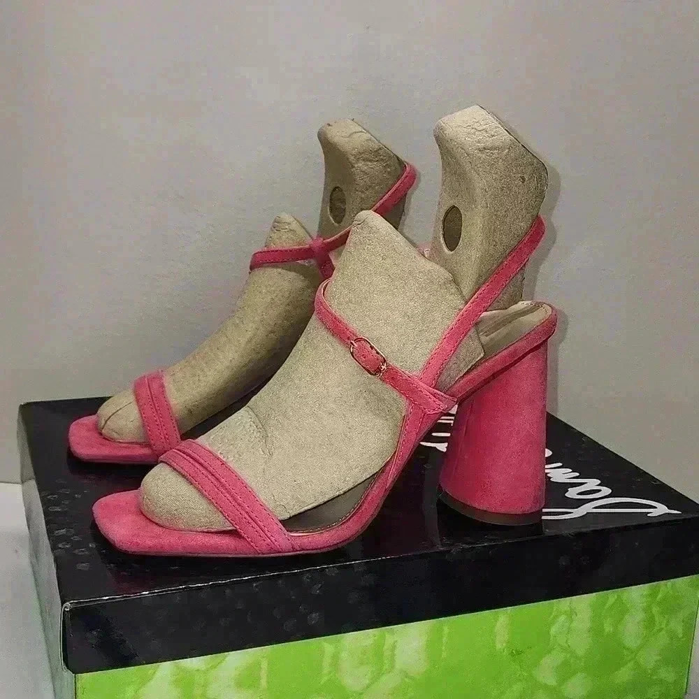 Sam Edelman kit Dahlia pink square toe slingback size 6.5 nwob - Picture 6 of 10